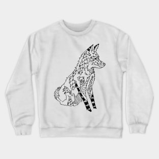 Fox - Geometric modern art rendering of Foxy Loxy Crewneck Sweatshirt